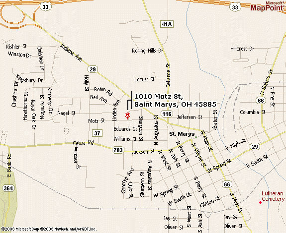Map Of St Marys Ohio Maps Of Ohio St Marys 