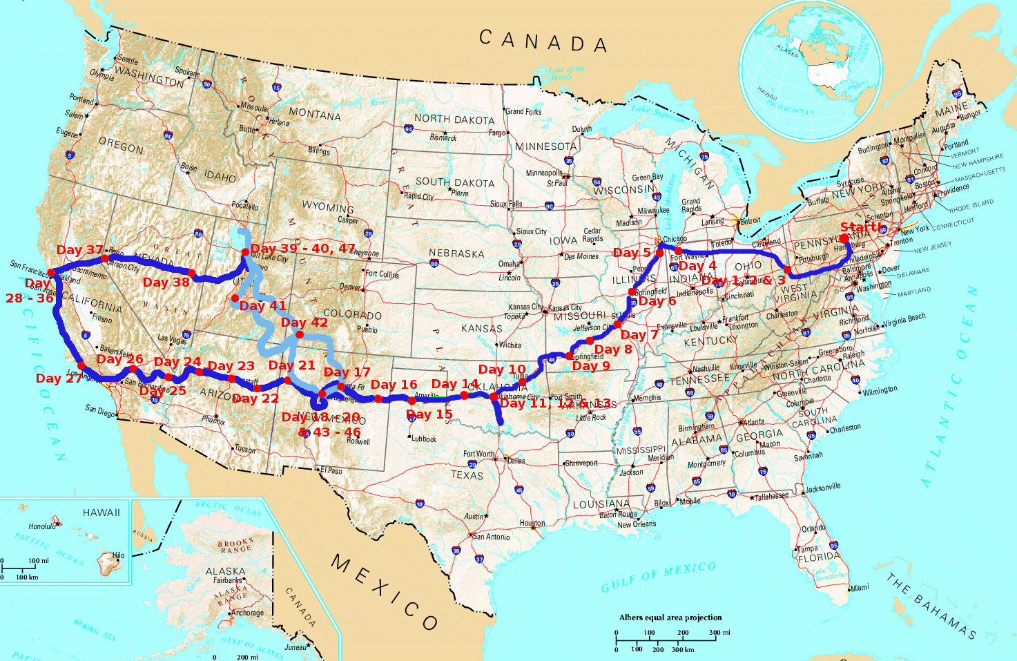 Route 66 Map Printable Route 66 Usa Map 
