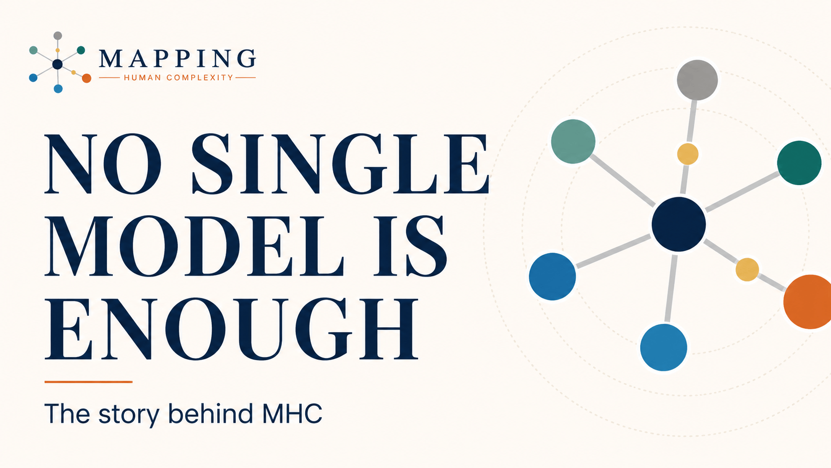 No single model is enough. logo mapping human complexity