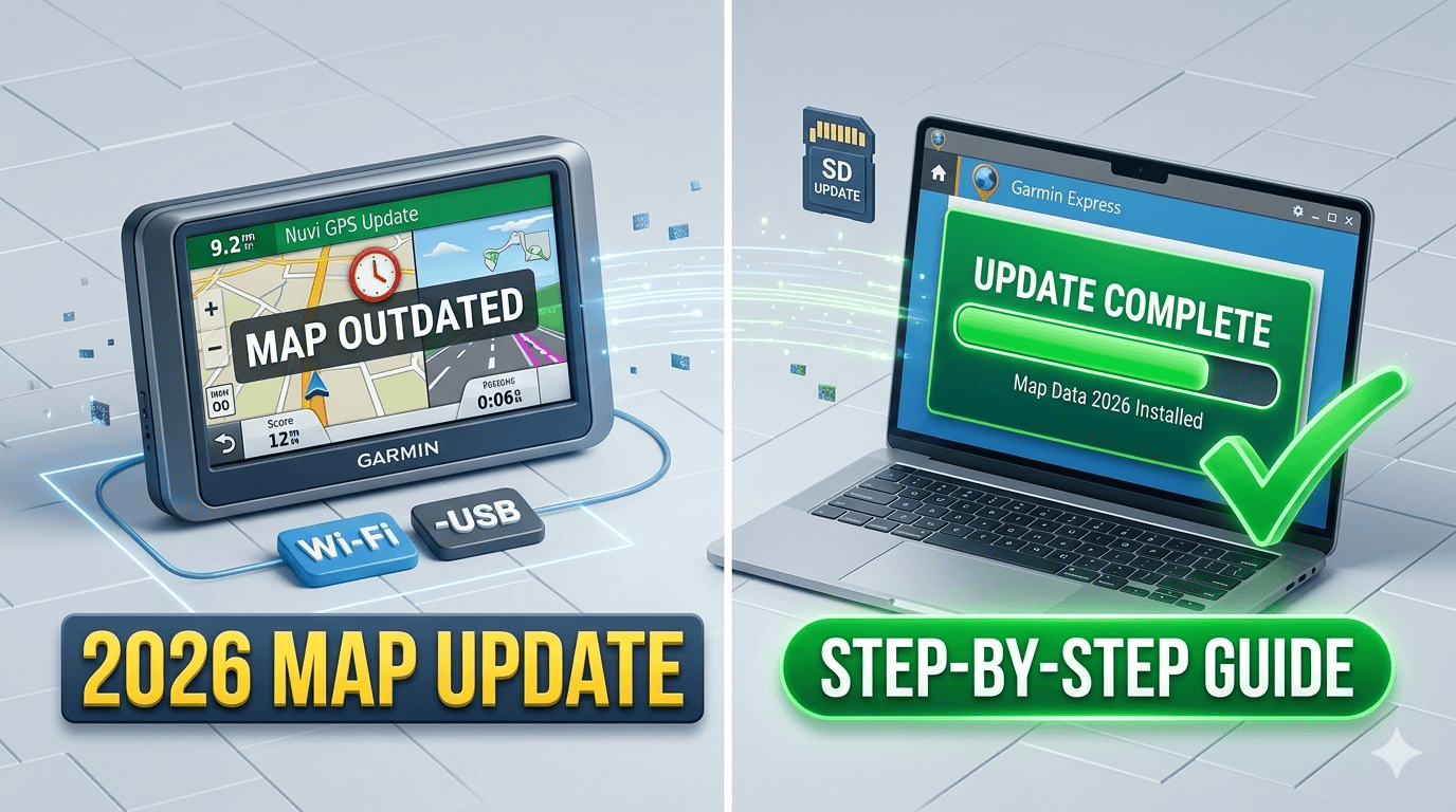 GPS Map Update Navigation Easy Guide Mapprogps Gemini Generated Image.