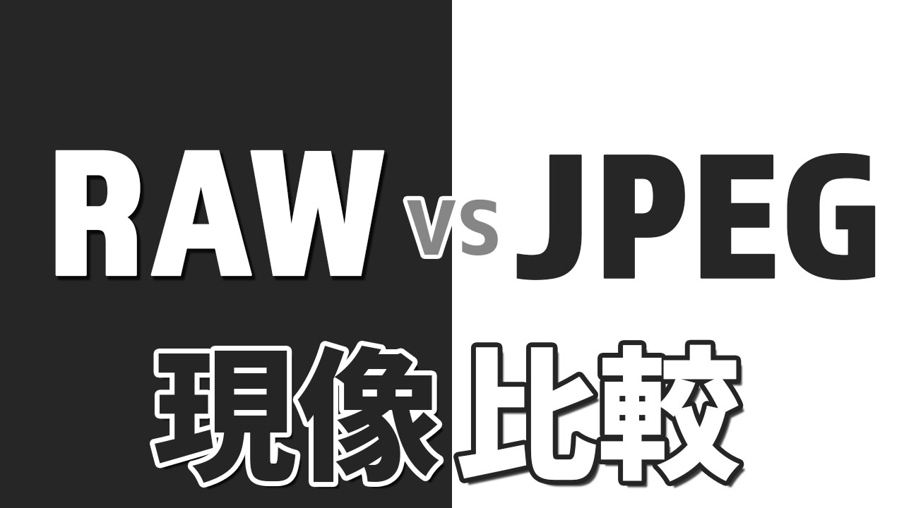 RawとJPEGの編集での違い