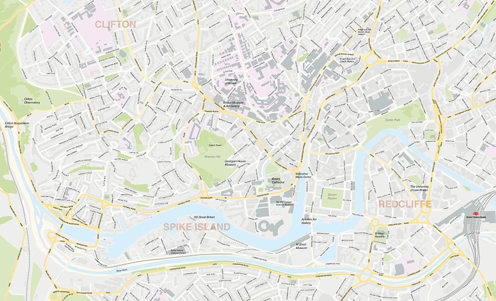 This montreal underground city map is the best one i could find. Bristol Street Maps Maproom