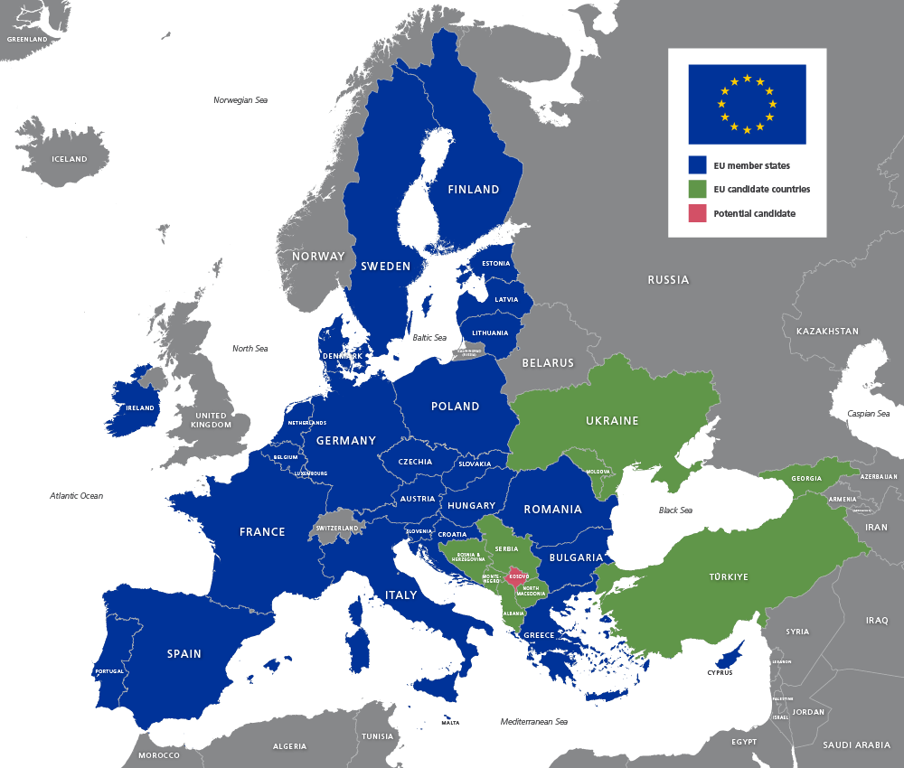 Outline Maps Royalty Free Editable Vector Maps Maproom EU Detailed Map Preview 