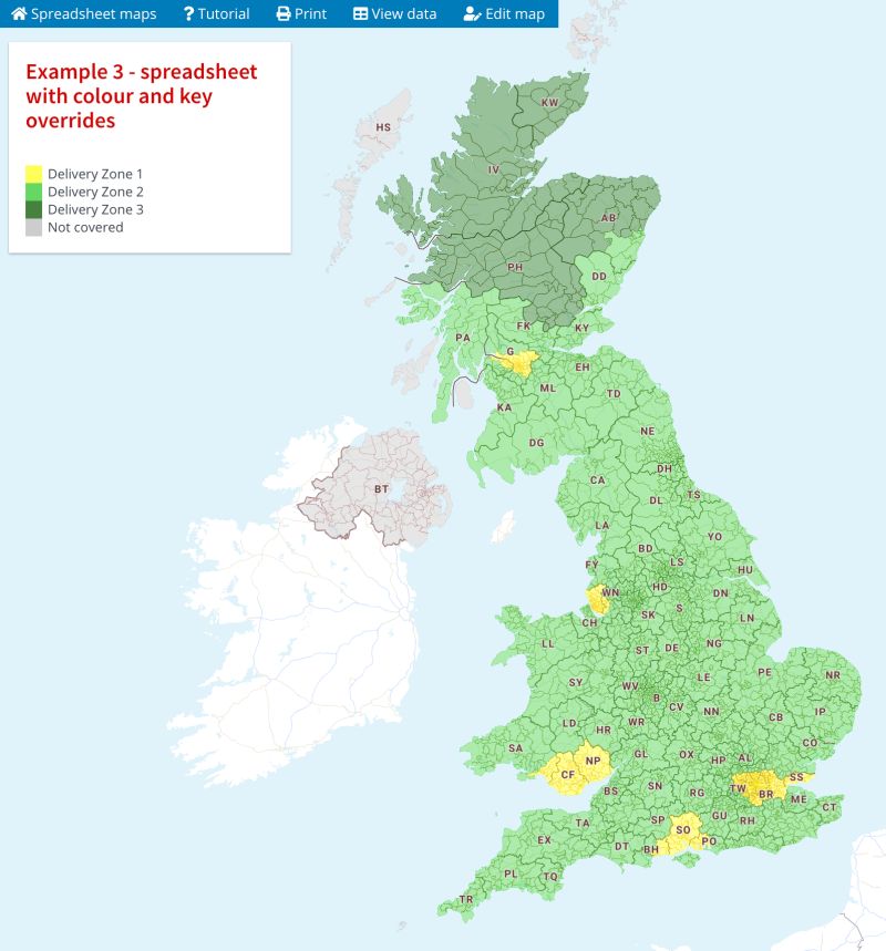 Spreadsheet For Postcode Map Data Visualisation Maproom - Premium Nature Photo Gallery - Desktop