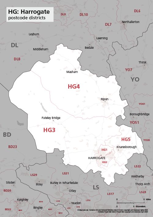 Map Of Bd Postcode Districts Bradford Maproom - Download Perfect Landscape Picture | Full HD