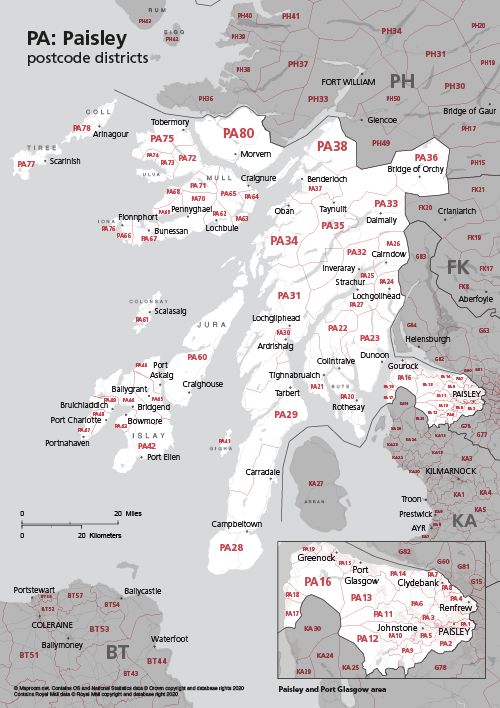 Cw Postcode Districts Map Preview Maproom - Beautiful Ocean Art - Mobile