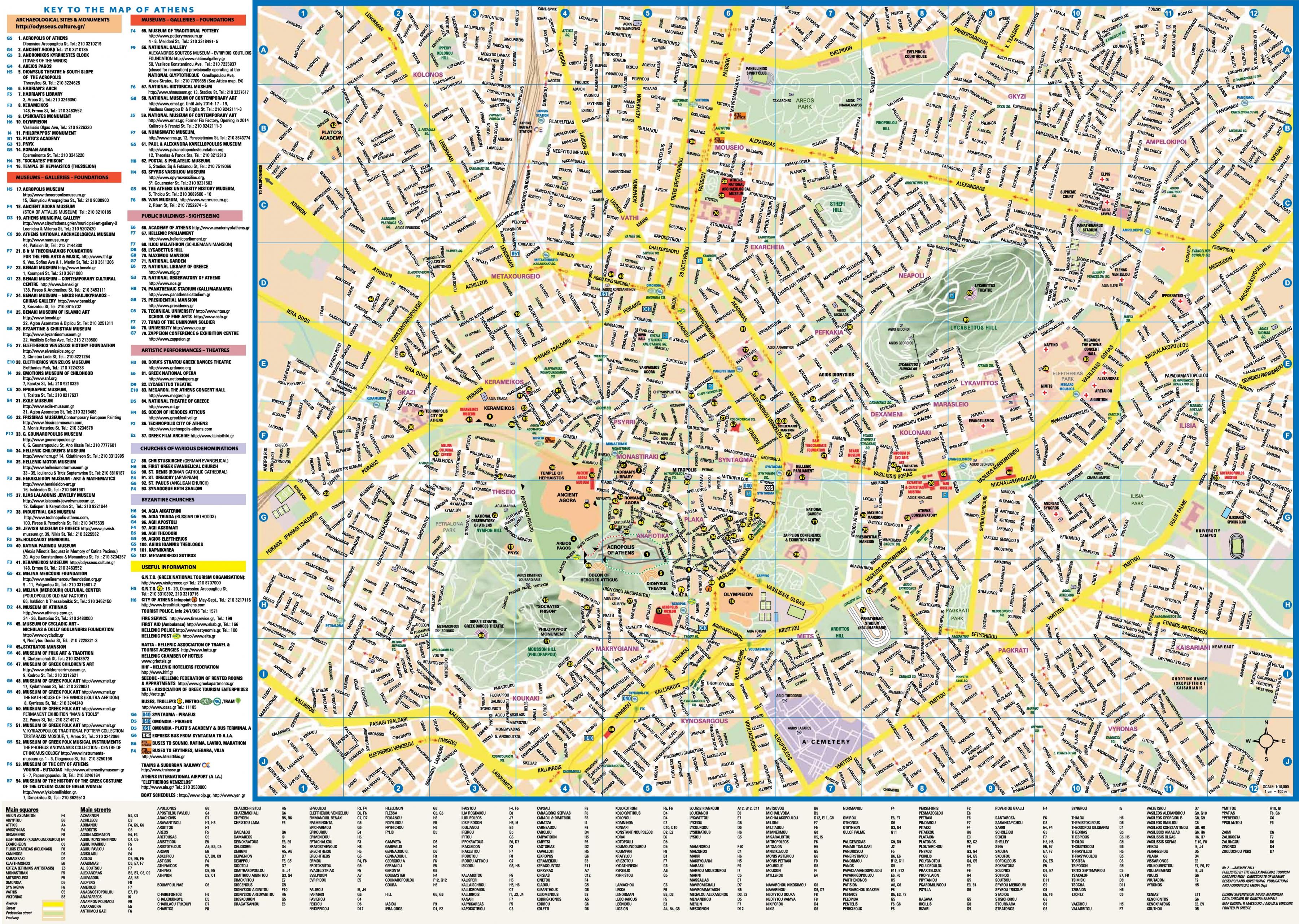 A map legend is a side table or box on a map that shows the meaning of the symbols, shapes, and colors used on the map. Athens Sightseeing Map Athens Greece Sightseeing Map Greece