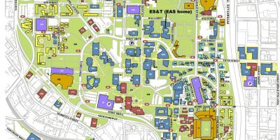 Uga Campus Map Printable Maps Gatech Map 