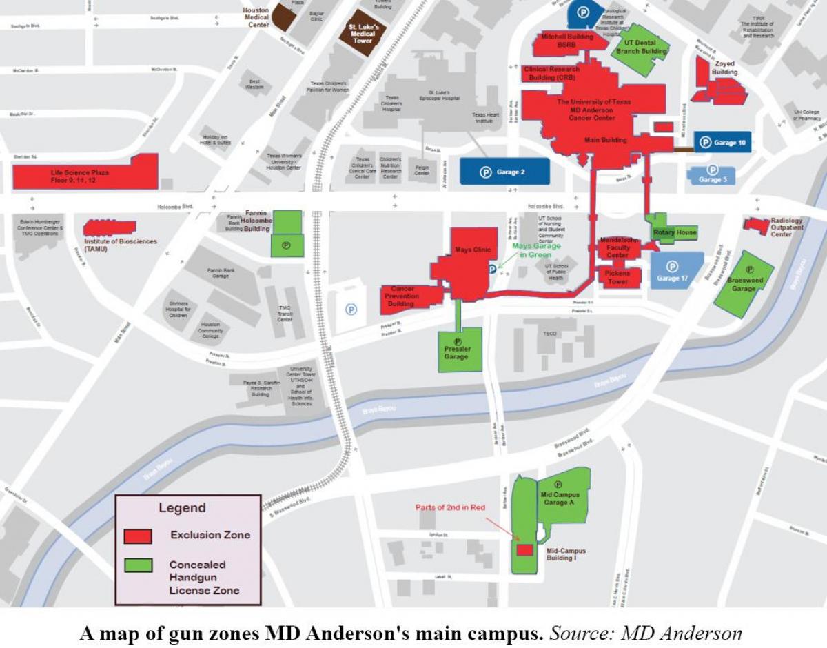 Md Anderson Map Md Anderson Houston Map Texas USA Md Anderson Map 