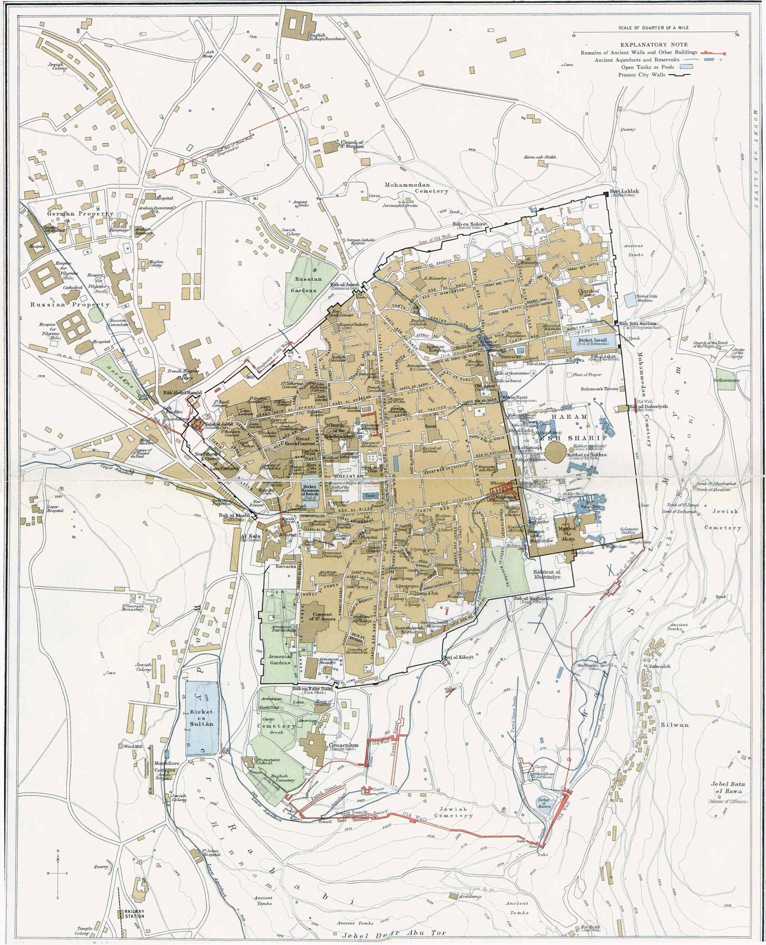 Map Of Modern Jerusalem Modern Day Jerusalem Map 