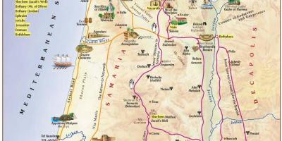 Map Of Holy Sites In Jerusalem The Land.