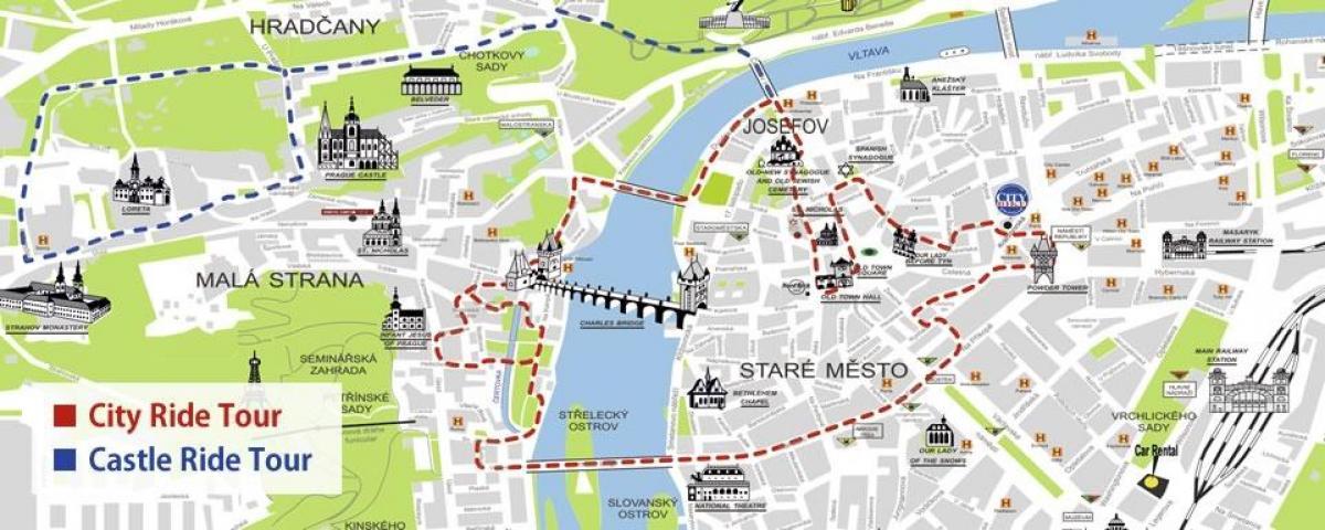 Printable Map Of Prague Prague Walking Tour Map 