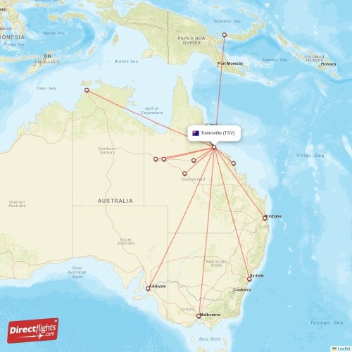 Direct Flights From Cairns 36 CNS Australia TSV 