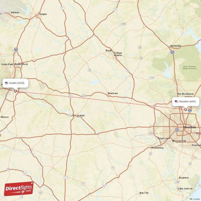 Direct Flights From Houston To Austin IAH AUS Com IAH AUS 
