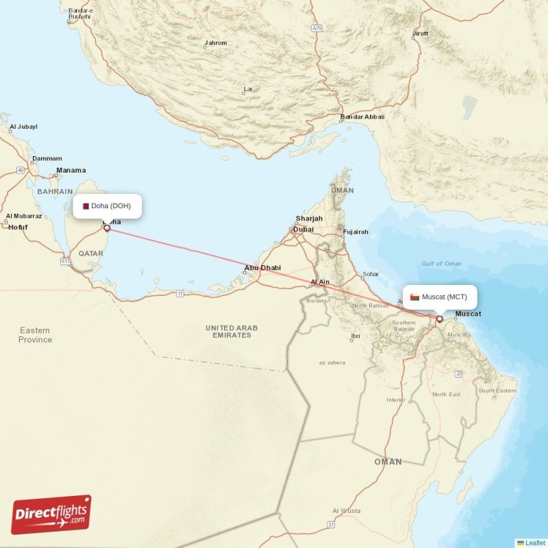 Direct Flights From Muscat To Doha MCT DOH Com MCT DOH 