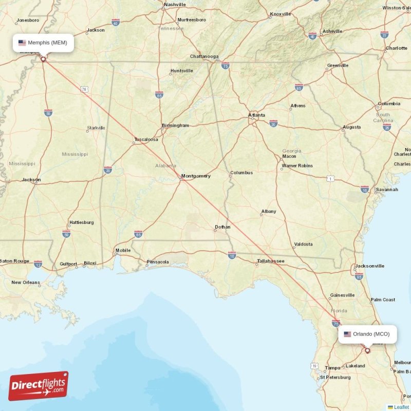 Direct Flights From Memphis To Orlando MEM MCO Com MEM MCO 