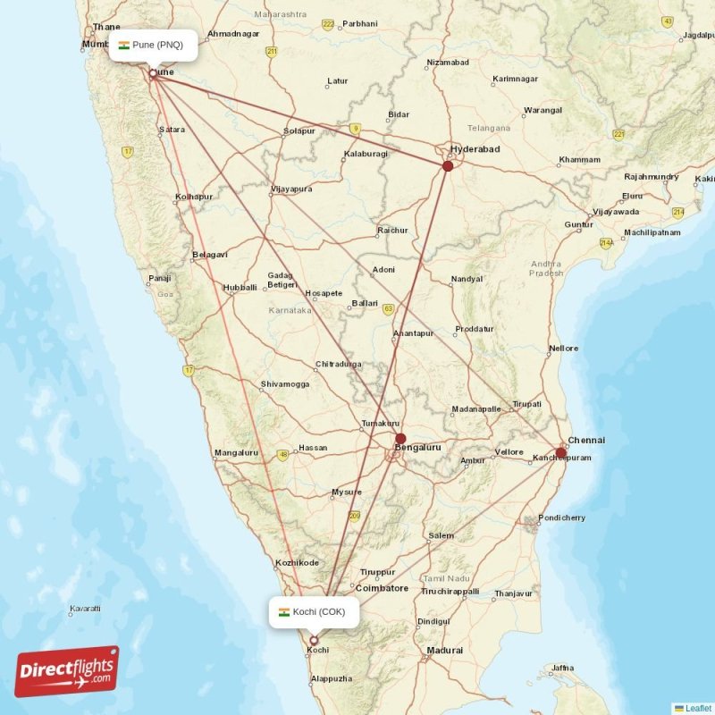 Direct Flights From Pune To Kochi PNQ COK Com PNQ COK 