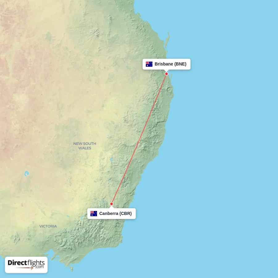 Direct Flights From Canberra To Brisbane CBR BNE Com Cbr Bne