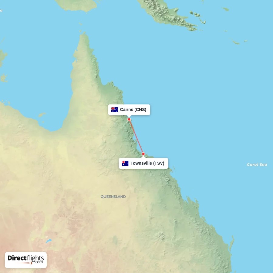 Direct Flights From Cairns To Townsville CNS TSV Com Cns Tsv