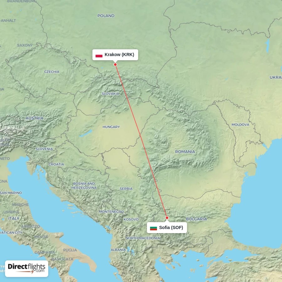 Direct Flights From Krakow To Sofia KRK SOF Com.