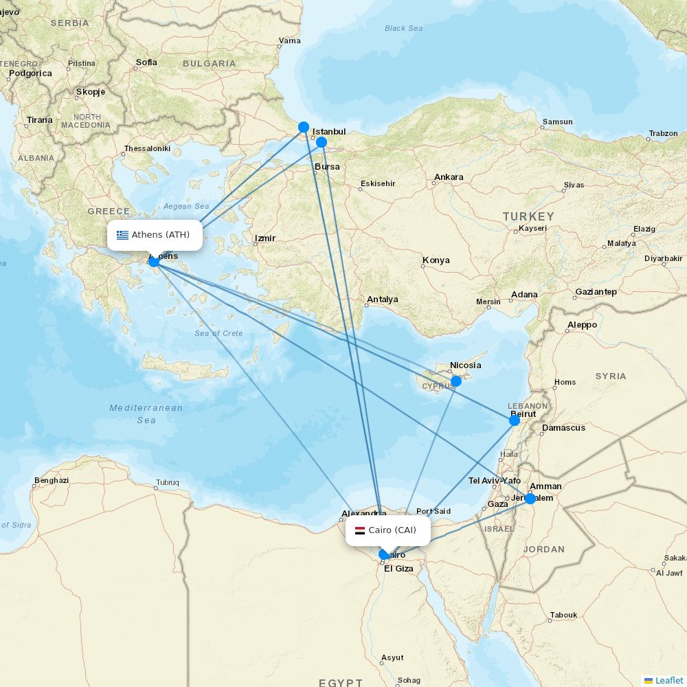Aegean Airlines Routes 2026 Map With All Flights Flight Routes CAI ATH 