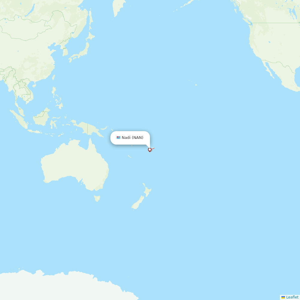 Fiji Airways Airline Routes FJ 2026 Map Flight Routes NAN APW 