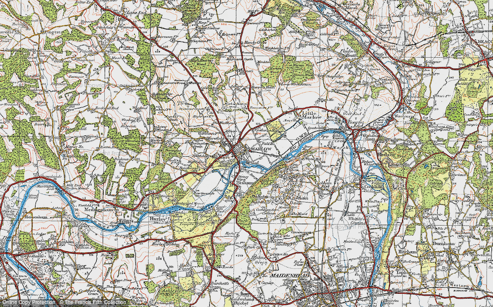 Map Of Marlow England At Emma Sparks Blog Marlow 1919 Pop774860 