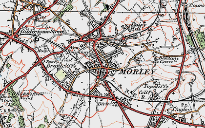 Morley Photos Maps Books Memories Francis Frith Morley 1925 Pop783840 Index Map 