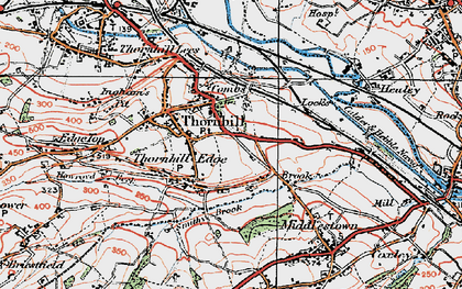 Thornhill Photos Maps Books Memories Francis Frith Thornhill 1925 Pop847179 Index Map 