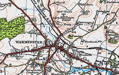Street Map Of Warminster Wiltshire BEYS Warminster 1919 Pop860819 Index Map 