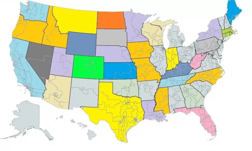 US Districts Maps USA Districts GIS Maps Us District Map