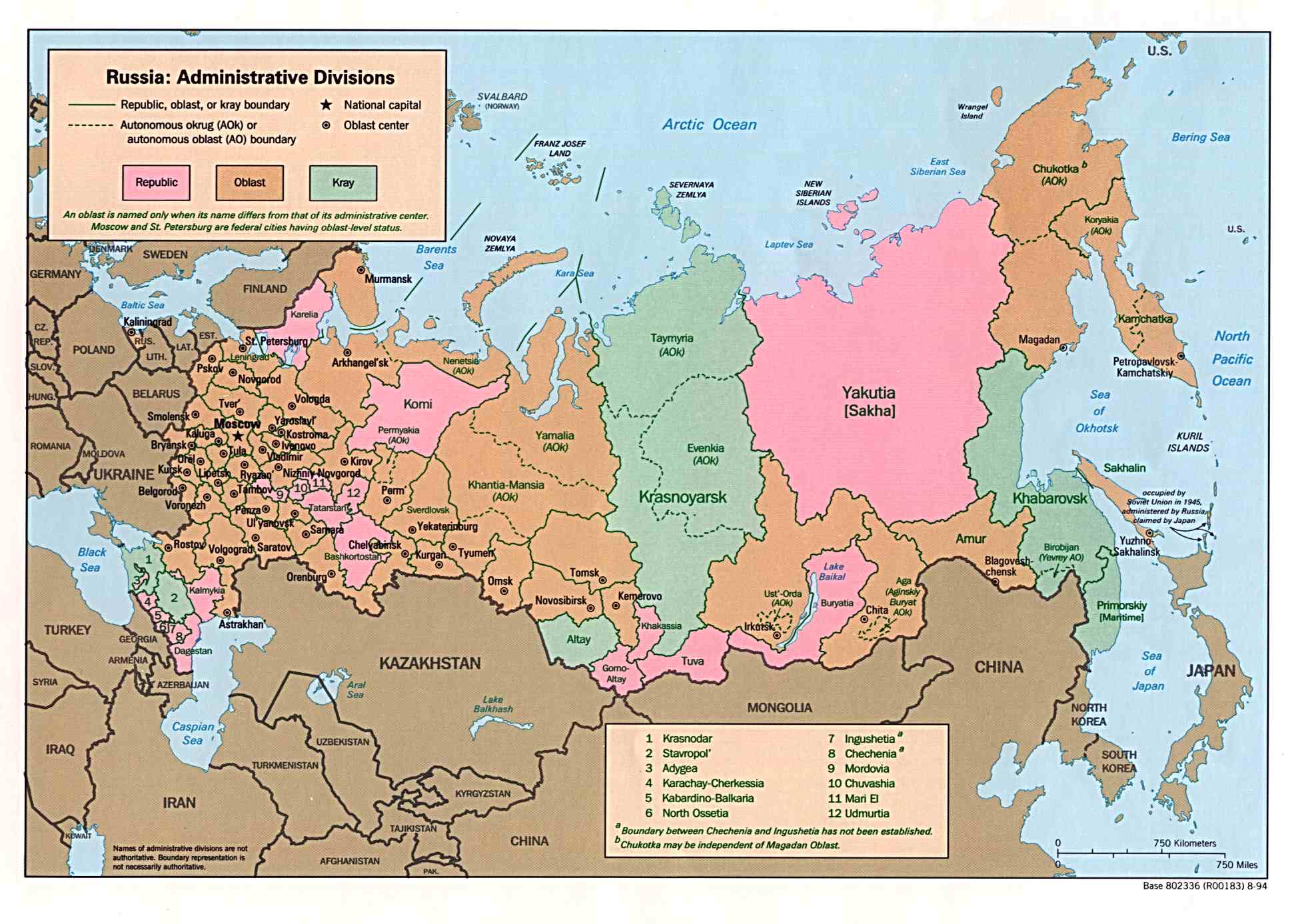 Russia And The Former Soviet Republics Maps Perry Casta Eda Map 