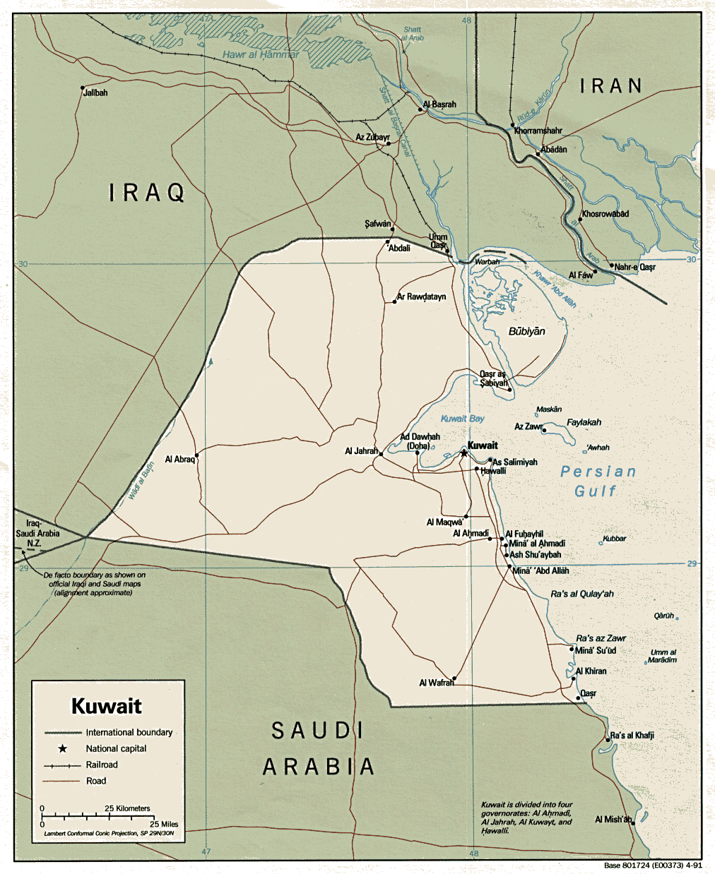 Kuwait Maps Perry Casta Eda Map Collection UT Library Online Kuwait 