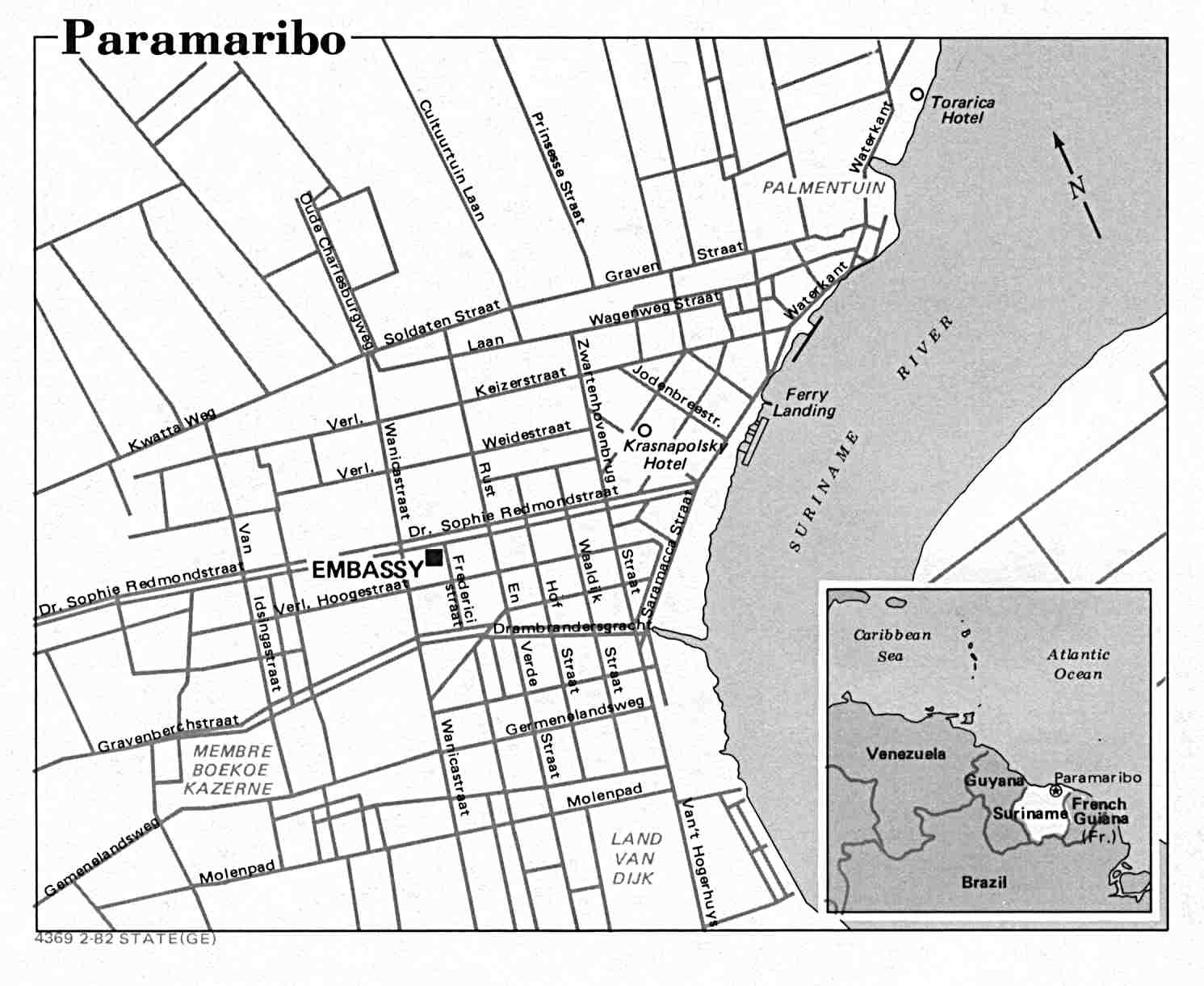 Suriname Maps Perry Casta Eda Map Collection UT Library Online Paramaribo 