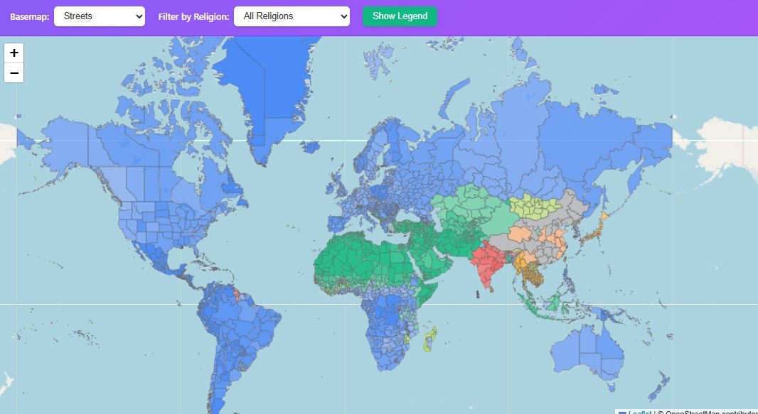 Religions Of The World Pie Chart 2025 World Religion Map 