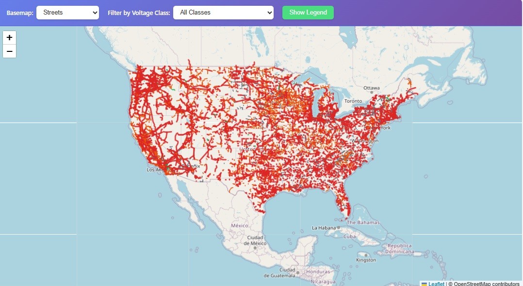 Lines Map USA Power Grid Explained US Grid 