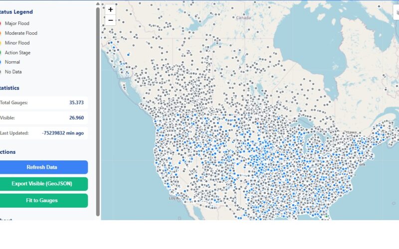 Global Mushroom Foraging Map February 11 2026 Global Stream Guage Data Interactive Map 800x500 