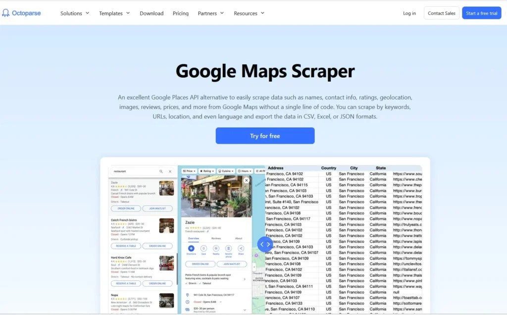 Best Google Maps Scrapers Top 10 Tools Compared 2026 MapScraping Octoparse Google Maps Scraper