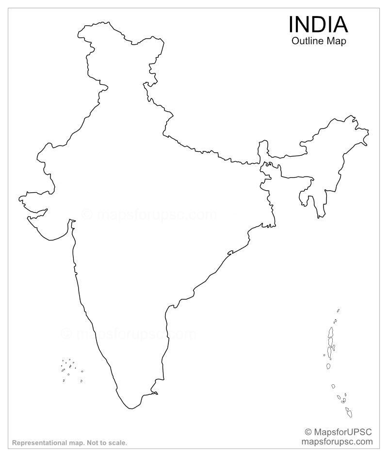 Blank India Map Of India Outline Map Outline Map Of India 