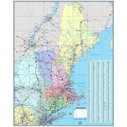 U S Region Maps The Map Shop 500x500 