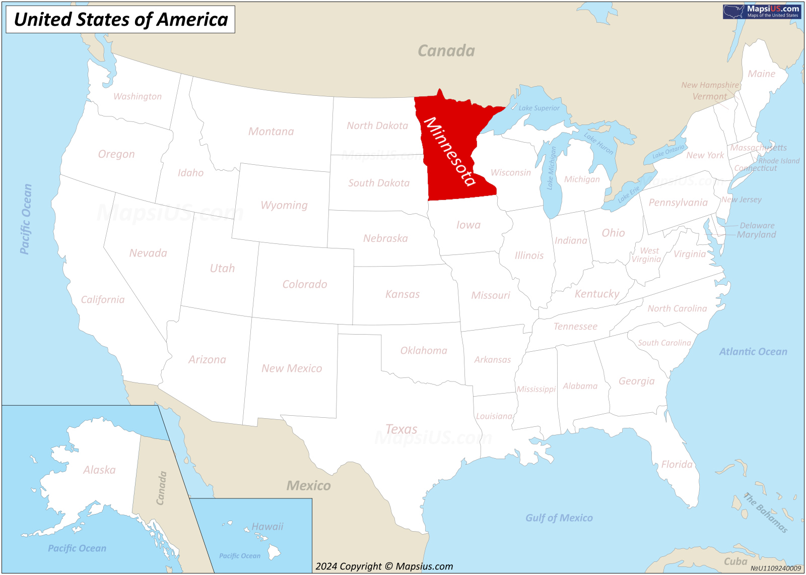 Map Of Minnesota State USA Mapsius Com Location.