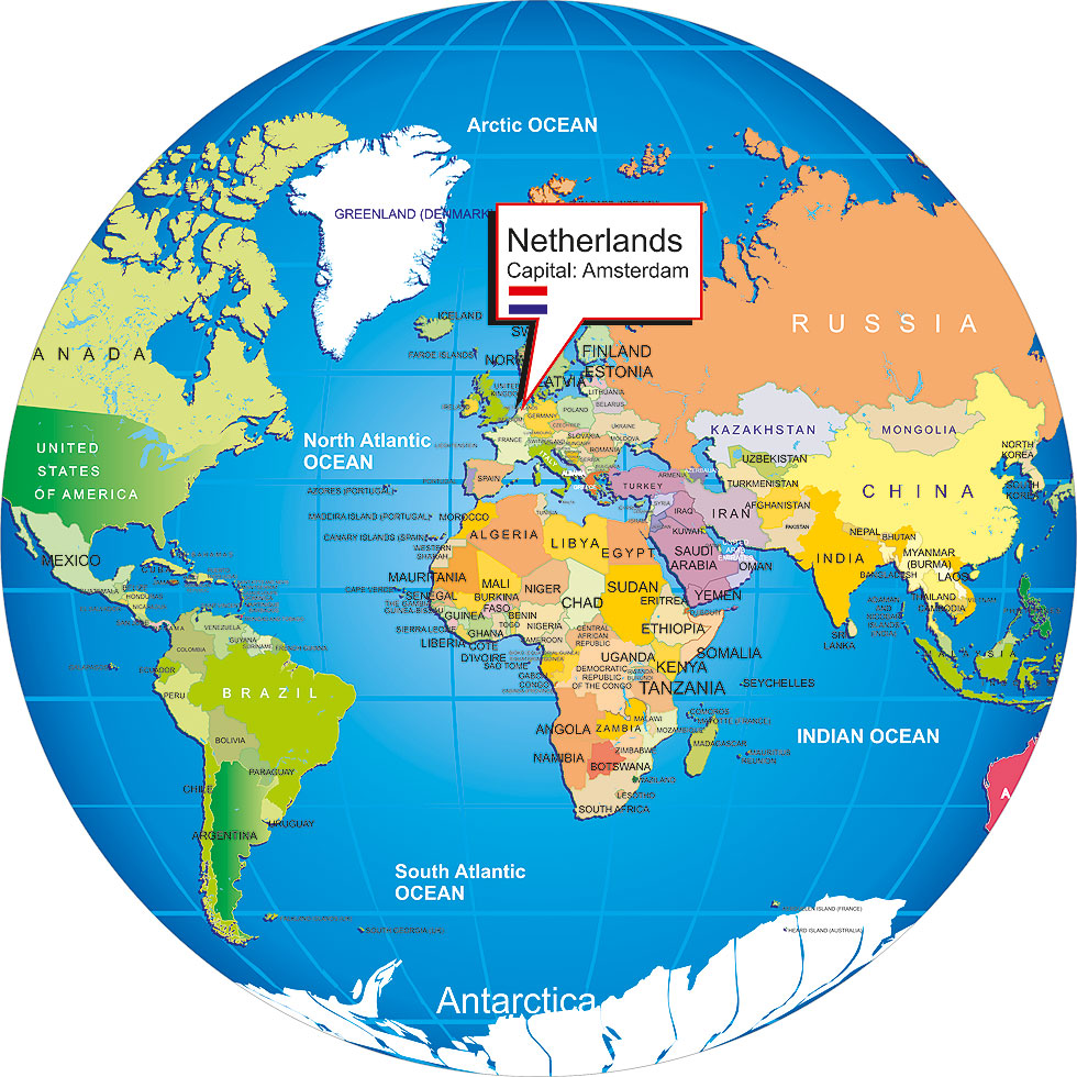Onde Fica A Holanda Mapa Where Is Netherlands 