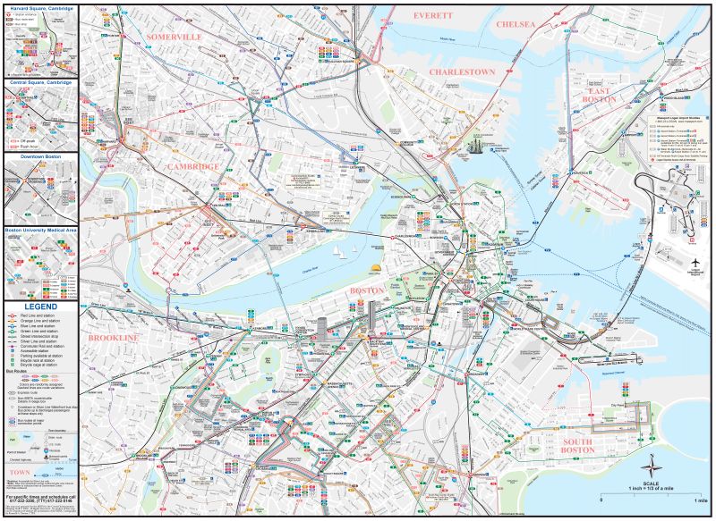 Boston Transport Map Mapsof Net - 4K Mountain Textures for Desktop