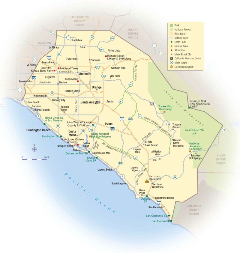 California Orange County Map Mapsof Net - Nature Images - Elegant Desktop Collection