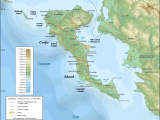 Corfu Topographic Map Mapsof Net