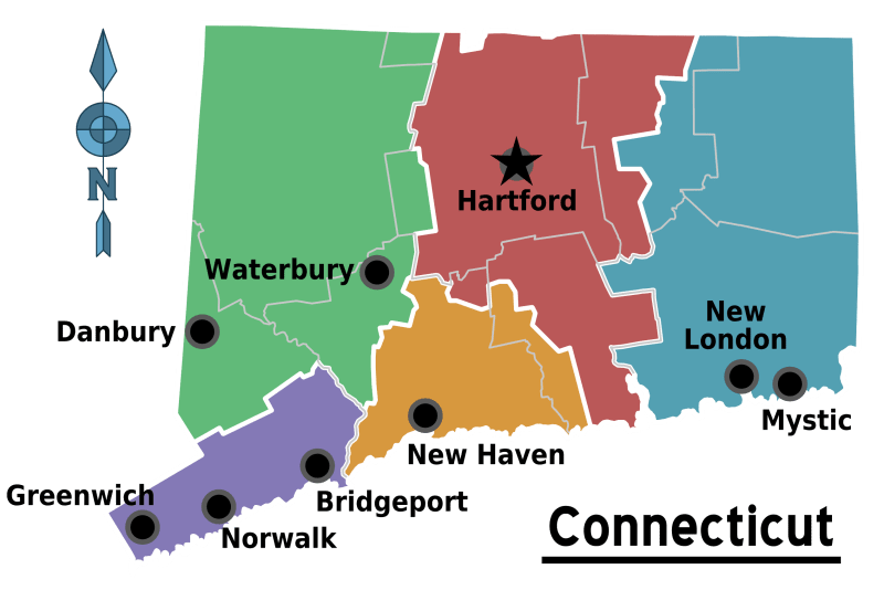 Connecticut Rivers And Lakes Mapsof Net - Amazing Mobile Sunset Designs | Free Download