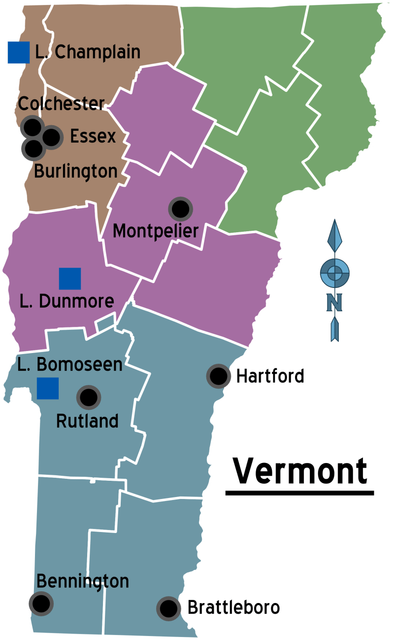 Vermont County Map Mapsof Net - Professional High Resolution Sunset Arts | Free Download