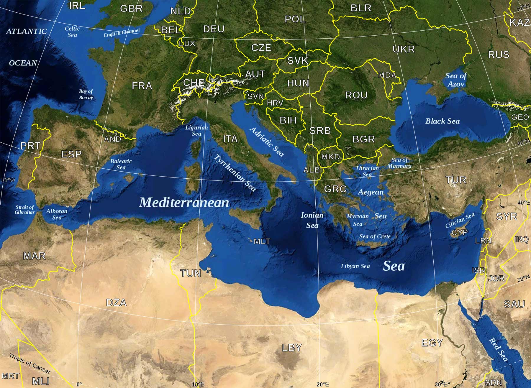 Mapa Do Mar NAZAEDU Sea Political Map 