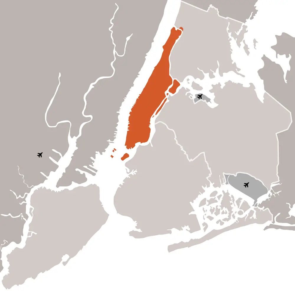 Originally a dutch village, harlem was established in 1658 and annexed to new york city in 1873. New York City And Manhattan â¢ Mapsof.net