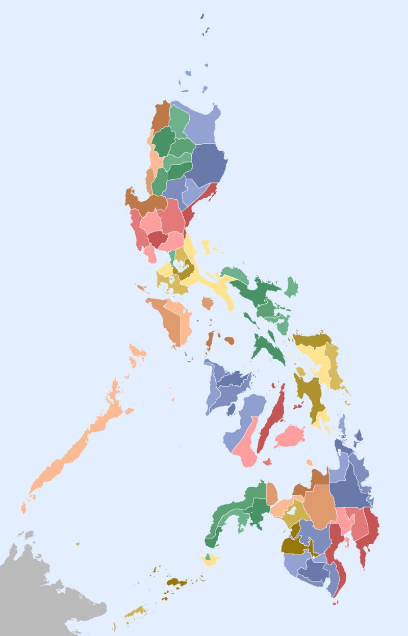 Philippines Regions Map Mapsof Net - Premium Colorful Illustration Gallery - High Resolution